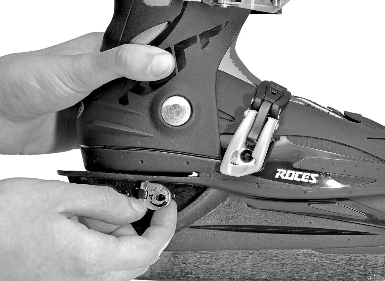 Roces Adjustable Ice Skate For Kids-Mod. Mck Ii H Red
