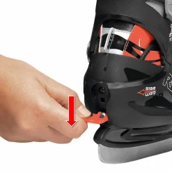 Roces Adjustable Ice Skate For Kids Fuzzy 3.0 Boy Black-Lightblue-Silver