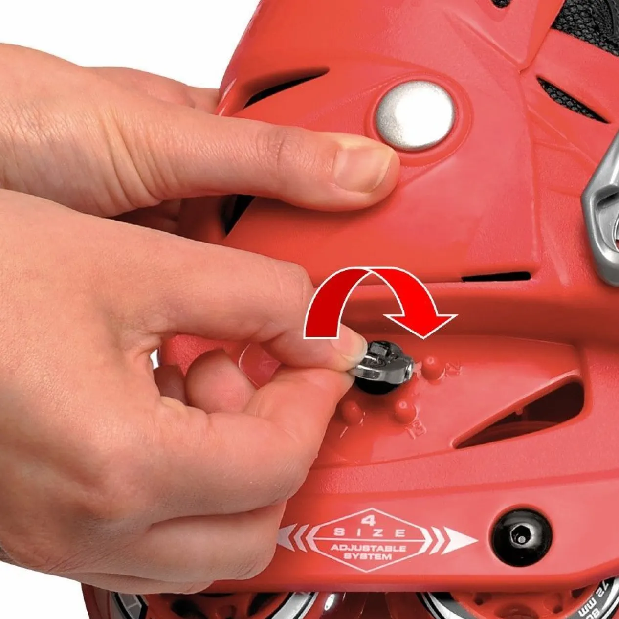 Roces Adjustable Inline Skate For Kids-Orlando Iii Red Sport