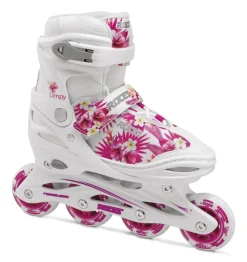 Roces Compy 9.0 Girl White-Pink-Violet