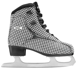Roces Ice Skate-Mod. Brits White-Black, Pied De Poule