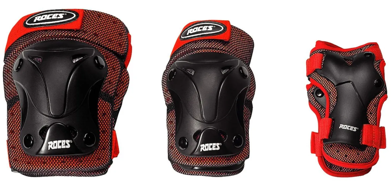 Roces Protectors-Mod. Junior Ventilated 3 Pack