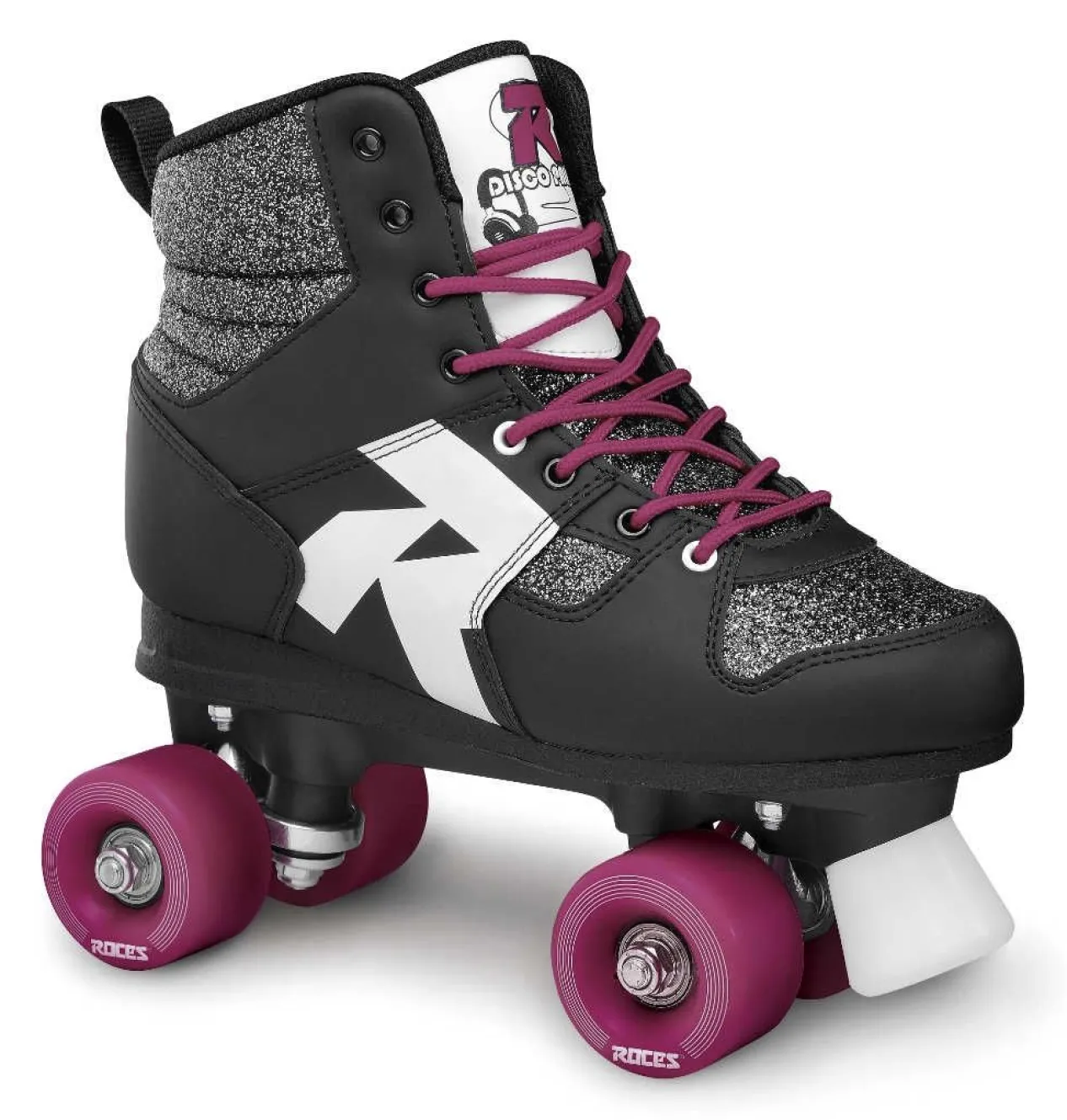 Roces Roller Skate-Mod. Disco Palace Glitter-Black