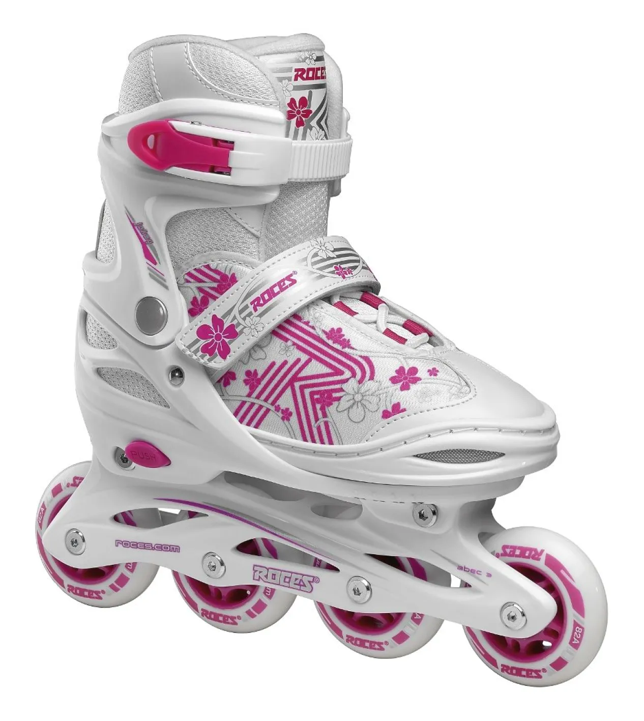 Roces The Adjustable Inline Skate Jokey 3.0 Girl White-Pink